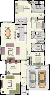 3 Bedrooms House Design Floor Plan