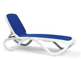 Plastic Resin Sling Chaise Lounge
