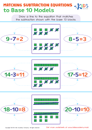 Matching Subtraction Equations To Base