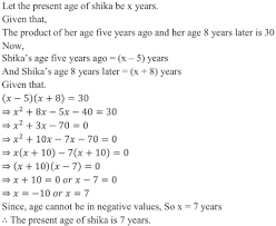 Ch 8 Quadratic Equations Exercise 8 9