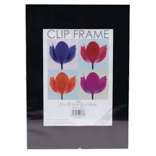 Frameless A4 Clip Frame Glass Front