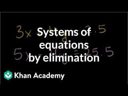 Linear Systems By Elimination Ck 12