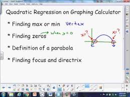 Quadratic Regression And Properties Of