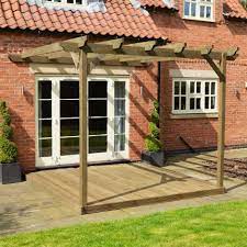 Wall Mounted Pergola And Decking Kit