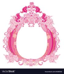 Decorative Girlish Pink Frame With