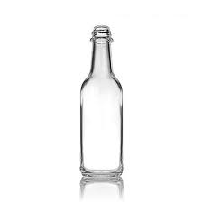 Clear Glass Woozy Sauce Bottle