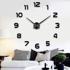 3d Large Modern Diy Wall Clock Best