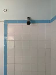 Painted Shower Tile In Our 1940 S