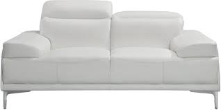 Nicolo Love Seat In White By J M