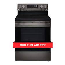 Lg Lrel6323d 6 3 Cu Ft Black Stainless Electric Convection Smart Range With Air Fry