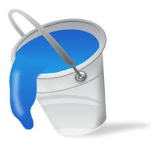 Fill Blue Paint Bucket Color Icon