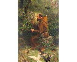 Saint Francis And The Birds Painting