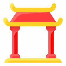 Asian Chinese Culture Gate New Year