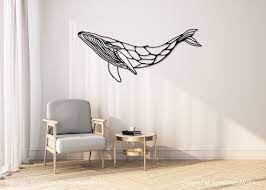 Whale Metal Wall Decor Huge Whale Wall