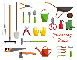Vector Icons Of Farm Gardening Tools