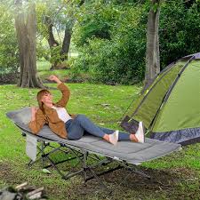 Outsunny Folding Camping Cot For S