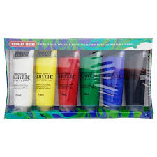 Icon Set 6x75ml Acrylic Paints Bright