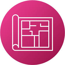 Vector Design Floor Plan Icon Style