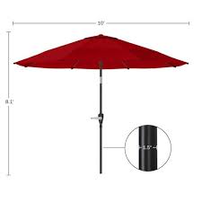 Pure Garden 10 Ft Aluminum Outdoor