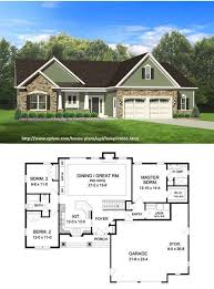 Ranch Style House Plan 3 Beds 2 Baths