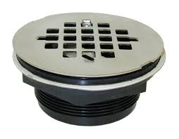 2 No Caulk Abs Shower Drain