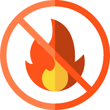 No Fire Free Signs Icons