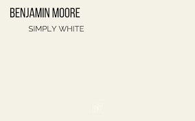 Benjamin Moore Simply White Color