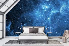 Blue Galaxy Space Nasa Wall Mural Wallpaper