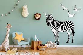 Zebra Wall Decal Zebra Wall Art Animal