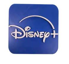 Disney Plus Logo Sign 3d Printed Wall