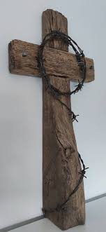 Buy Large Wooden Carved Cross Ornament