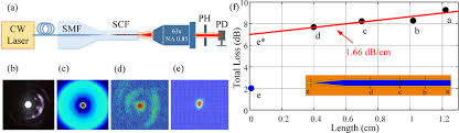 a optical characterization setup b