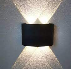 Led 2 Way Outdoor Wall Light Aluminium