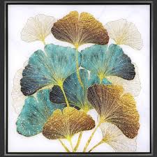 Art Of Ginkgo Biloba Glass Framed Wall