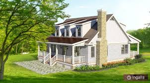 Small House Plan With Loft And Porches