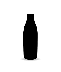 Glass Milk Bottle Silhouette Glassware