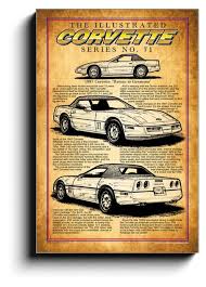 1987 Corvette Canvas Wrap Art Print