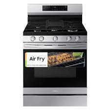 Samsung 6 0 Cu Ft Smart Freestanding Gas Range With No Preheat Air Fry Convection In Stainless Steel