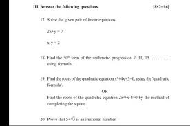 Iii Answer The Following Questions 8