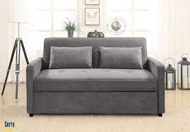 Serta Grey Casual Microfiber Queen Sofa