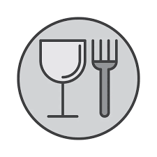 Food Wine Glass And Fork Line Icon