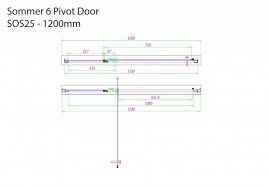 Sommer 6 Pivot Door Shower Enclosure