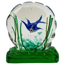 Mid Century Murano Glass Aquarium