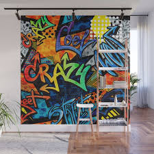 Abstract Bright Graffiti Pattern With