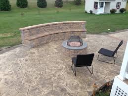 Stamped Concrete Patios With Seating