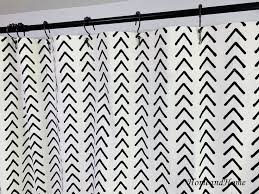 Boho Shower Curtain Boho White Black 72