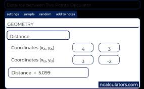 Distance Between Two Points Calculator
