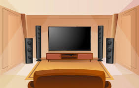 Home Theatre Vector Art Icons And