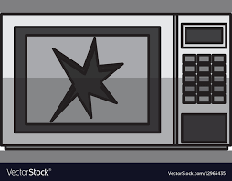Broken Microwave Oven Icon Royalty Free