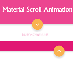 material scroll animation with css and